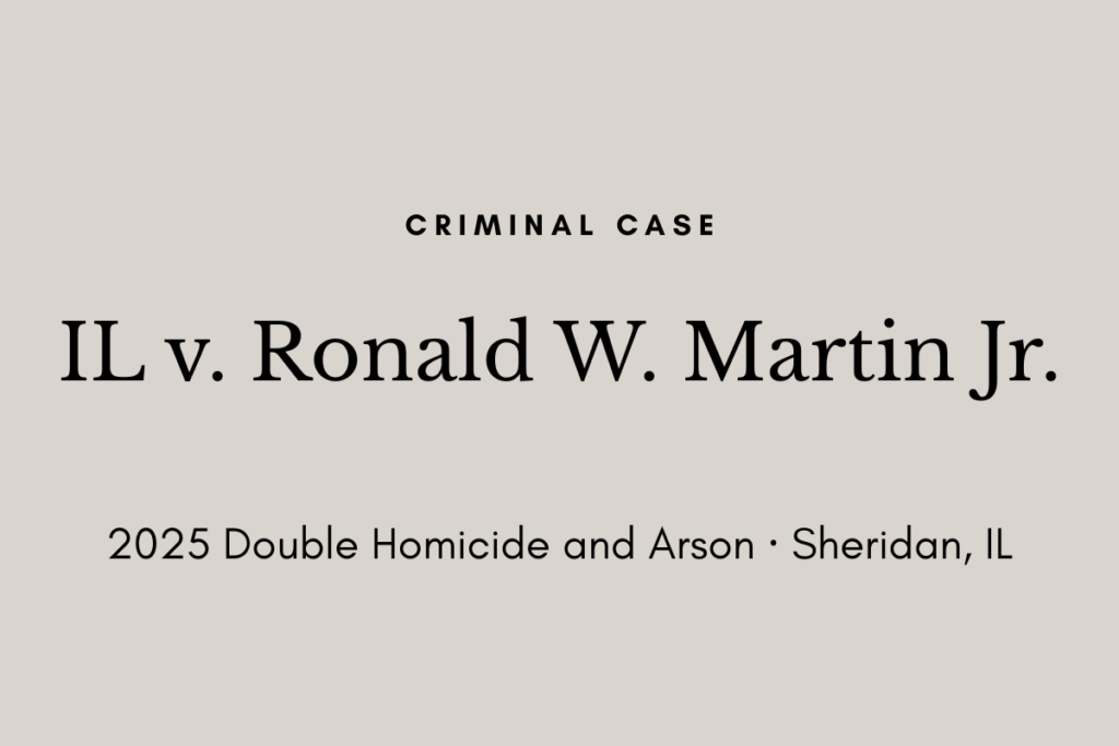 Cover image IL v Ronald W. Martin Jr case