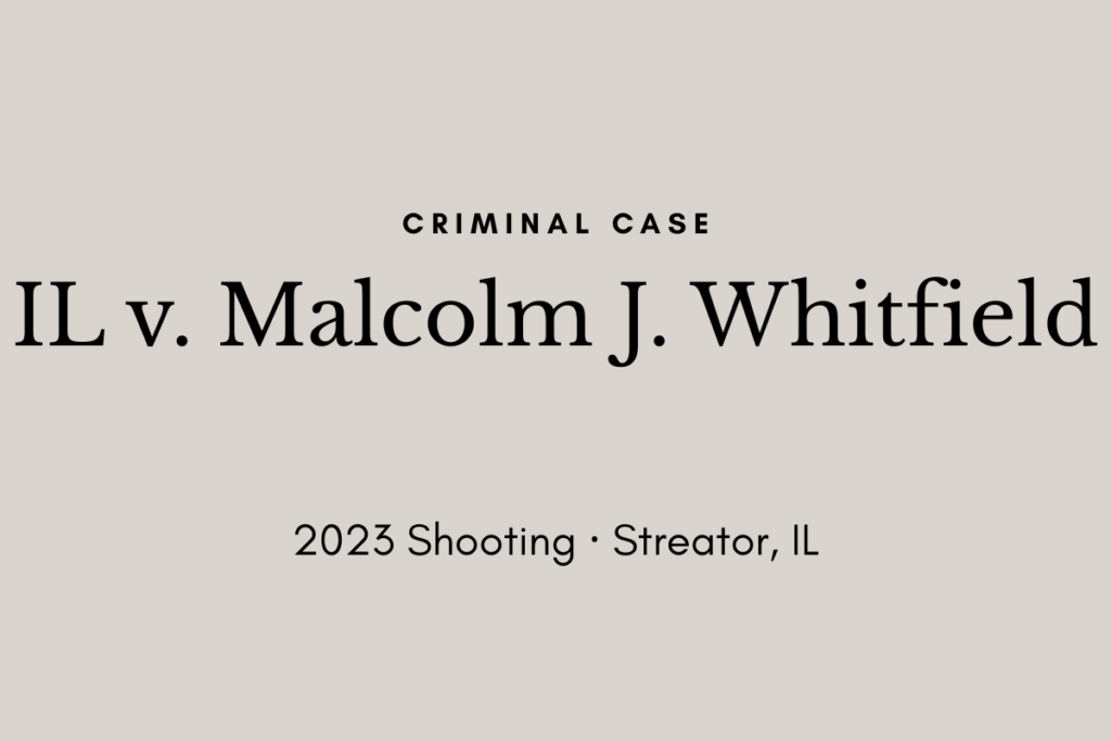 Cover image IL v. Malcolm J. Whitfield case