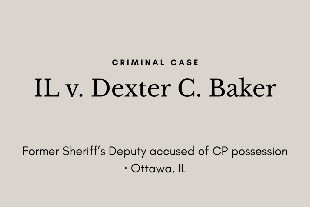 Cover image for IL v Dexter C. Baker case